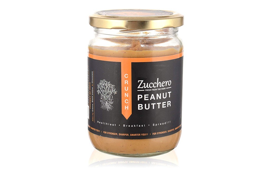 Zucchero Peanut Butter Crunch    Glass Jar  475 grams